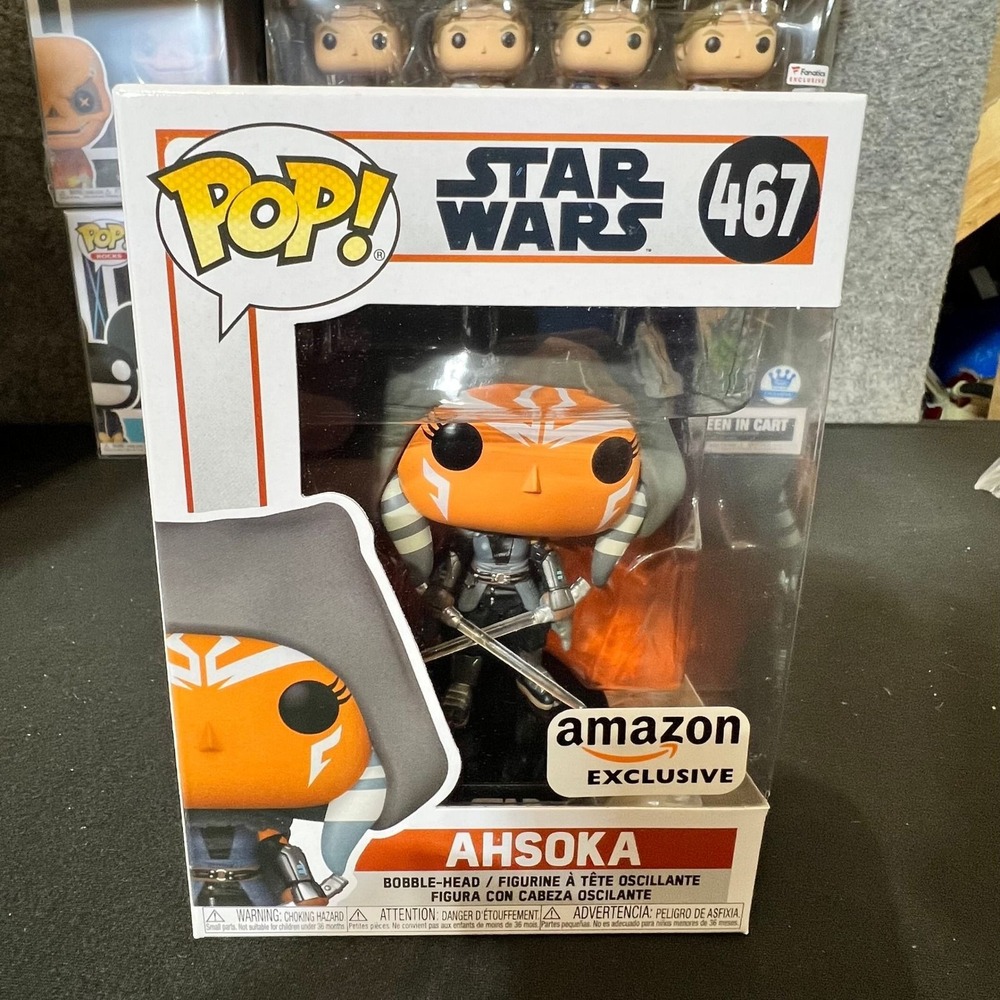 Funko Pop Star Wars The Mandalorian Ahsoka 467 Amazon Exclusive Bobble-Head